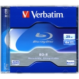 Оптический диск BD-R Verbatim 25 Gb, 6x, Jewel Case