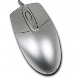 мышка A4Tech OP-720 PS/2, серебристая