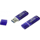 usb-флешка SmartBuy Glossy series USB3.0 16Gb (RTL), тёмно-синяя