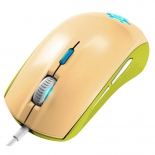 мышка SteelSeries Rival 100 USB, бежево-зеленая