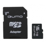 карта памяти Qumo microSDXC Class 10 UHS Class 1 128GB (с адаптером)