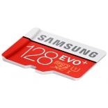 карта памяти Samsung EVO Plus microSDXC Memory Card 128Gb Class10 UHS-I U1+ microSD--> SD Adapter