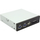 устройство для чтения карт памяти ST-Lab E-110 (MOLEX/SATA/USB3 — USB/SD/MS/MMC), чёрный