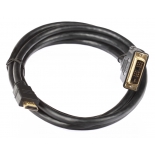 кабель (шнур) Telecom CG480G-2M (HDMI — DVI-D SL, M-M, 2 м), чёрный