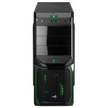 корпус AeroCool V3X Advance Evil Green Edition (600 Вт), черный