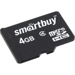 карта памяти SmartBuy microSDHC (4 Gb, Class 4)