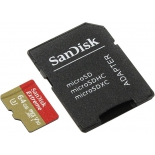 карта памяти Sandisk Extreme MicroSDHC 64Gb class10 U3 + SD-адаптер