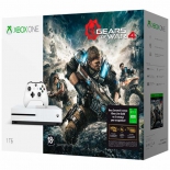 игровая приставка Microsoft Xbox One S с 1 ТБ памяти, Gears of War 4, подписка Live на 3 мес.
