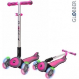 самокат Y-Scoo Globber Elite SL My Free Fold up (светящиеся колёса) розовый