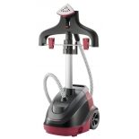 Пароочиститель-отпариватель Tefal IS6540D1, черный/красный