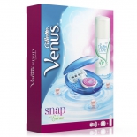 товар Набор для бритья Gillette Venus Snap+ Гель для бритья Satin Care, розовый