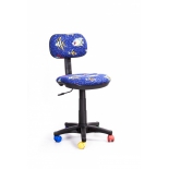 компьютерное кресло Recardo Junior D03 Рыбы, синее