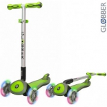 самокат для взрослых Y-Scoo Globber Elite SL My Free Fold up (светящиеся колёса) зеленый