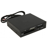 картридер Ginzzu GR-116B (CF/CFII, xD, MS/MS Pro Duo, SD/SDHC, MMC, M2, microSD)