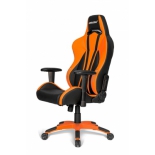 игровое компьютерное кресло AKRacing Premium Plus AK-Plus-OR, черное/оранжевое