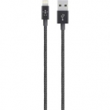 кабель / переходник Lightning-USB для Apple Belkin Mixit Metallic черный 1.2м