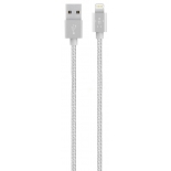 кабель / переходник Lightning-USB для Apple Belkin Mixit Metallic серый 1.2м