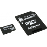 карта памяти SmartBuy microSDHC Class 4 4Gb (с адаптером)