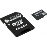 карта памяти SmartBuy microSDHC Class 10 8GB + SD adapter