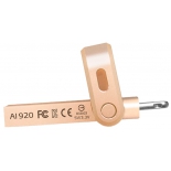 usb-флешка 32 GB ADATA i-Memory AI920 золотистая