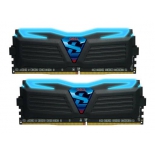 модуль памяти GeiL Super Luce GLB432GB3000C15ADC (DDR4, 2x16Gb, 3000MHz, 15-17-17-35, DIMM), чёрные с синей подсветкой