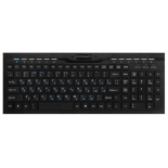 клавиатура CROWN CMMK-855 (black)/slim,USB,12 доп.клавиш быстрого доступ
