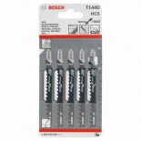 набор пилок для лобзика Bosch 2.608.630.040, 5 пилок T144D HCS для электролобзика