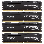 модуль памяти Kingston HX426C15FBK4/16 (DDR4, 4x4Gb, 2666MHz, CL15-17-17, DIMM) HyperX Fury