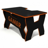 стол компьютерный DXRacer Generic Comfort Gamer 2/N/O, черно-оранжевый