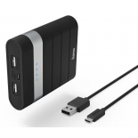 аксессуар для телефона Мобильный аккумулятор Hama Joy 10400, черный (10400 mAh)