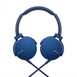 гарнитура проводная для телефона Sony MDR-XB550AP/L, синяя