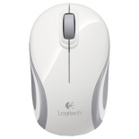 мышь Logitech Wireless Mini Mouse M187 White-Silver USB