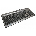 клавиатура A4Tech KLS-7MUU, Серебристо-черная