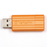 usb-флешка Verbatim Store 'n' Go PinStripe 16Gb, оранжевая