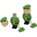 usb-флешка Iconik RB-SOLDP-16GB, Черно-зелено-бежевая