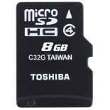 карта памяти Toshiba THN-M102K0080M2, Черная