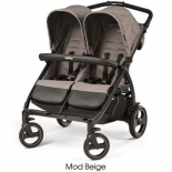 коляска Peg-Perego Book For Two Classico, бежевая