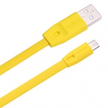 кабель / переходник Remax Full speed RC-001m, 1 м (USB - microUSB), жёлтый