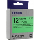 лента для печати наклеек Epson LK-4GBF, зеленая