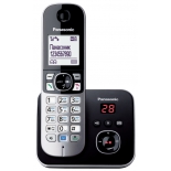 радиотелефон DECT Panasonic KX-TG6821RUB Черный/Серебристый