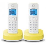 радиотелефон DECT Panasonic KX-TGС312RUR Белый/Жёлтый