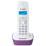 радиотелефон DECT Panasonic KX-TG1611RUF Фиолетовый/Белый