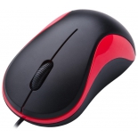 мышка Oklick 115S Optical Mouse for Notebooks USB, черно-красная