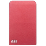 корпус для жесткого диска AgeStar 3UB2O1 (2.5'', microUSB 3.0), красный