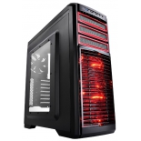 корпус Deepcool KENDOMEN Red без БП боковое окно, черный