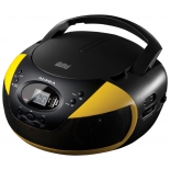 магнитола Supra BB-CD121U (бумбокс), черно-желтая