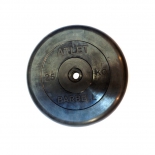 диск для штанги MB Barbell Atlet (26 мм, 25 кг), Черный