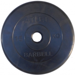 диск для штанги MB Barbell (31 мм 15 кг), Черный