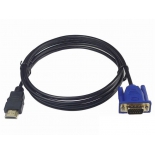кабель-переходник HDMI Telecom TA670-1.8m (HDMI - VGA, M/M, 1.8 м), чёрный