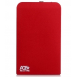 корпус для жесткого диска AgeStar SUB2O1 (2.5'', miniUSB 2.0), красный